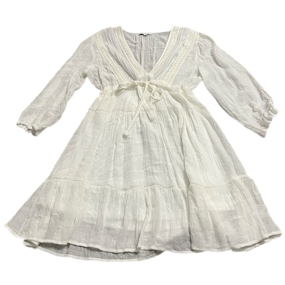 Baltic Born Dresses & Skirts - Baltic Børn Embroidered Mini Dress (White) Size Medium
